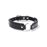 Accesoriu Gat Fetish Love cu Inel Metalic, Negru