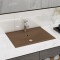 vidaXL Chiuvetă baie lux, orificiu robinet crem mat 60x46 cm ceramică 147029