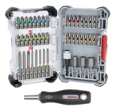 Bosch Set Capete surubelnita Pick and Click, Extra Hard 44+1 ProAdvanced PowerfulTools foto