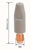 Duza de contact MIG pentru sarma otel 0,8 mm, M6 x 28 mm, antiaderenta