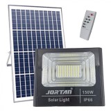 Cumpara ieftin Proiector cu panou solar 150W si telecomanda, Jortan JT-BJ150W-TZ