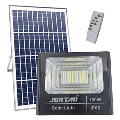 Proiector cu panou solar 150W si telecomanda, Jortan JT-BJ150W-TZ foto