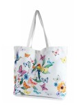 Cumpara ieftin Sacosa cumparaturi textil multicolor Fluturasi si Flori 58x15x72H