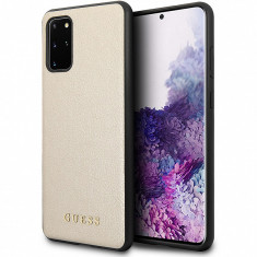 Husa Plastic - TPU Guess Iridescent pentru Samsung Galaxy S20 Plus G985 / Samsung Galaxy S20 Plus 5G G986, Aurie GUHCS67IGLGO