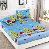 Cumpara ieftin Cearsaf cu elastic si 2 Fete de Perna, Jolly V35, 180x200 cm (Finet)