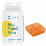 Cumpara ieftin Set supliment alimentar si cutie pastile, recomandat pentru articulatii Joint Protex Forte (90 tablete) - Calivita