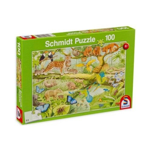 Puzzle Schmidt: Jungla colorata, 100 piese