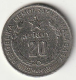 Moneda 20 ariary 1978, FAO - Madagascar, Africa, Nichel