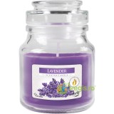 Lumanare Parfumata in Borcan cu Capac Aroma de Lavanda
