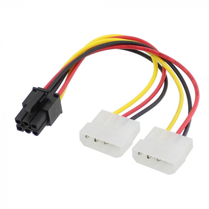 Cablu alimentare Molex X 2 tata - EATX12V 6 pin tata - 128205