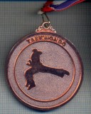 AX 19 -MEDALIE -SPORTIVA TAEKWONDO-MOOTO -ARTE MARTIALE -PANGLICA CULORI FRANTA