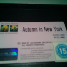 Caseta video veche Originala,Film AUTUMN IN NEW YORK,2001