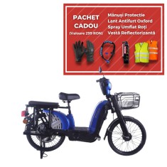 Bicicleta Electrica ZT-01, motor 480W, 48V 12Ah, viteza 25 km/h, autonomie 40km foto