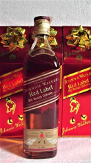 johnnie walker RED LABEL, CL 70 GR 40 anii 1990 cutie de cadou foto