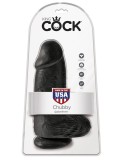 Dildo Realistic Ultra-Gros Chubby, Negru, 17.5 cm