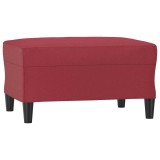 Cumpara ieftin Taburet, rosu vin, 70x55x41 cm, piele ecologica