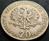 Cumpara ieftin Moneda 20 ZLOTI - POLONIA, anul 1975 *cod 5046 A - MARCELI NOWOTCO, Europa