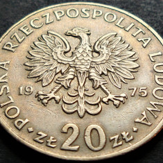 Moneda 20 ZLOTI - POLONIA, anul 1975 *cod 5046 A - MARCELI NOWOTCO