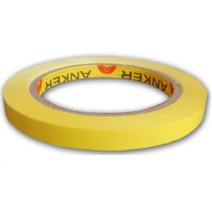 Banda ANKER PVC pentru Inchis si Sigilat Pungi, 9mm x 66m, Culoare Galbena foto