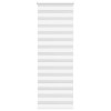 VidaXL Jaluzea tip zebra alb lățime țesătură 65,9 cm poliester