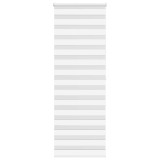 VidaXL Jaluzea tip zebra alb lățime țesătură 65,9 cm poliester