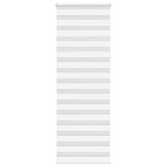 vidaXL Jaluzea tip zebra alb lățime țesătură 65,9 cm poliester