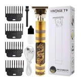 Aparat de tuns si conturare profesional, motor puternic, lame otel carbon, 4 ghidaje incluse. Tuns, contur, modelare, barbierit uscat
