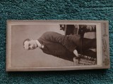 SUPERBA fotografie , anii 1900,atelier celebru Waissman , distins domn .dimensiuni 11 cm x 6 cm