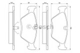 Set placute frana,frana disc VOLVO V70 I (LV) (1996 - 2000) BOSCH 0 986 461 752