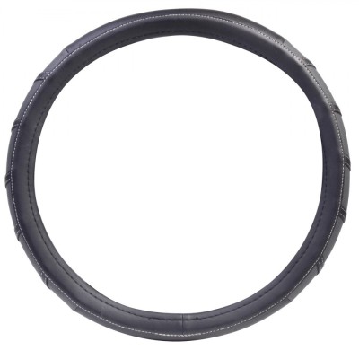 Husă Volan Auto, Model Universal, Diametru 38cm, Culoare Negru foto
