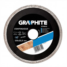 Disc diamantat continiuu debitare ceramica 125mm/22,2mm GRAPHITE 57H642 HardWork ToolsRange