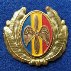 Insigna Militara Ofiter AVIATIE - PILOT - AVIATOR - Coifura insemn cascheta