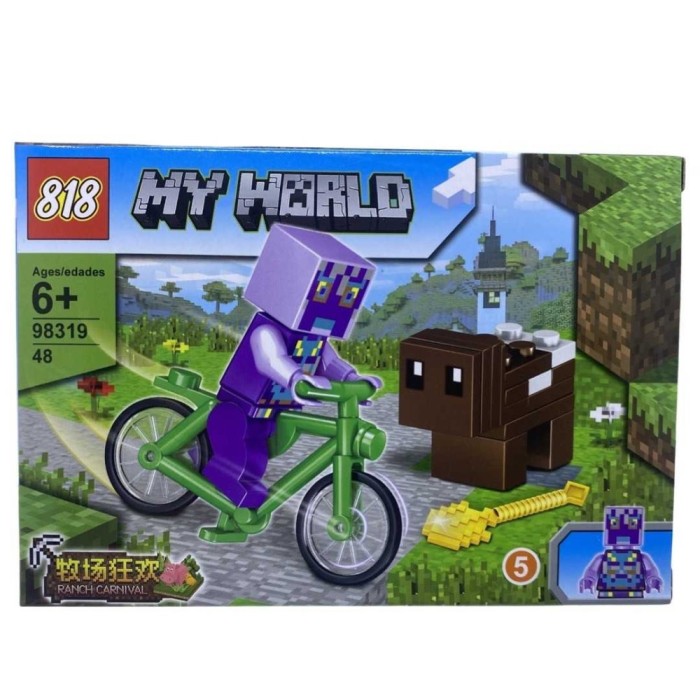 Set constructie tip Lego bicicleta My World 98319 - 5