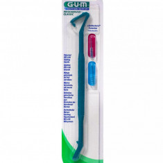 Set Periuta Interdentara, GUM, Proxabrush Classic, pentru Curatare in Profunzime, cu Maner Special,