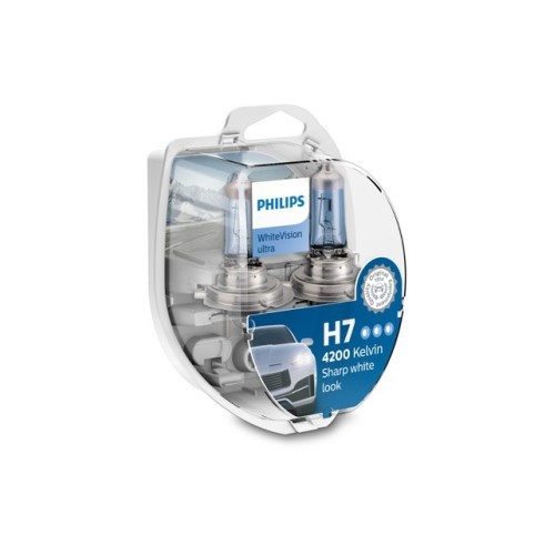 Set 2 becuri H7 Philips White Vision 12v 55W Cod: 354959