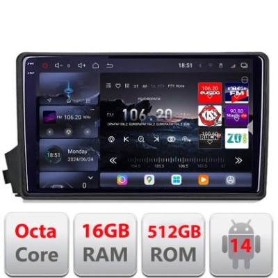 Navigatie Ssangyong Kyron Actyon 2005-2014 Edotec Kit-158 8 core QLED 2K 16+512 360 Android Waze USB Navigatie Internet Youtube Radio CarStore Technol foto