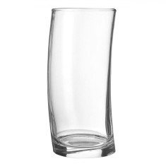Pahar Sticlă, Model Curbat, Capacitate 0,435L, Transparent