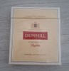 PACHET VECHI TIGARI - &quot; DUNHILL INTERNATIONAL LIGHTS &quot; - PLIN - SIGILAT - CARTONAT - COLECTIE - RAR !