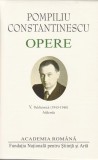 Pompiliu Constantinescu. Opere (Vol.V) - Hardcover - Academia Rom&acirc;nă, Pompiliu Constantinescu - Fundația Națională pentru Știință și Artă, 2022