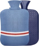 Set sticla si husa pentru apa calda Eurspeung, PVC, albastru/alb/rosu, 2L