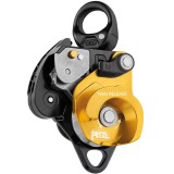 PETZL Twin Release Scripete Dublu Alpinism, Rola 40mm, 36kN, 8-13mm, Aluminiu, Gri/Rosu
