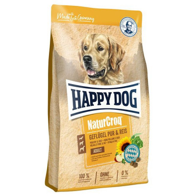 Happy Dog NaturCroq Gefl&amp;uuml;gel Pur &amp;amp;amp; Reis 1 kg foto