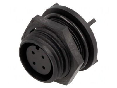 Conector Circular Soclu Mamă 4 PIN IP68 125V foto