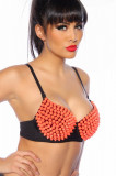 Sutien Conuri Spike Orange, M, S