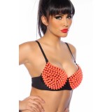 Sutien Conuri Spike Orange