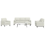 vidaXL Set de canapele cu perne/rulouri, 4 piese, crem, catifea 3278389