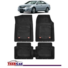 Covorase Auto TeamCar&amp;reg; Tip Tavita Compatibile Toyota Camry XV40 (2006-2011) Negru Material Rezistent foto