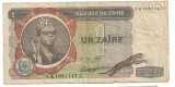 Bancnota 1 zaire 1977 - Zair