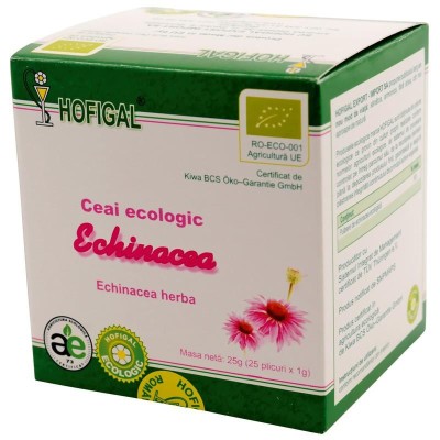 Ceai Ecologic de Echinacea 25 doze Hofigal foto