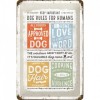 Placa metalica - Dog Rules- 20x30 cm, Nostalgic Art Merchandising